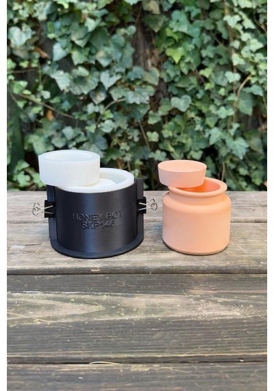 Rufus Concept Honey Pot Silikon Kap Kalıbı Beyaz