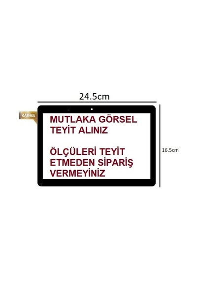 Hometech Ht10m Uyumlu 10.1 Dokunmatik Panel 24.5cm 16.5cm Ver.3 / Q052d-fpc-001