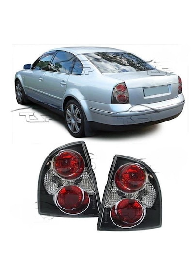 Vw Passat B5.5 2001-2005 Siyah Şeffaf Arka Stop Lambası
