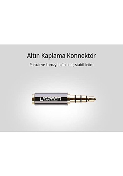 3.5mm'den 2.5mm'ye Jack Dönüştürücü Siyah