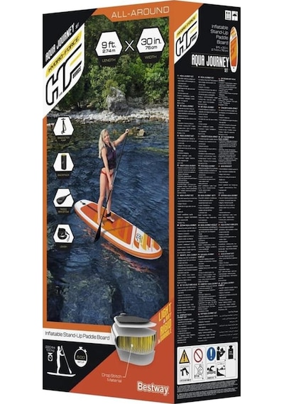 Bestway 65349 Şişme Kano Sörf Tahtası-çantalı Set Kürek 274x76x12 Cm + Pompa