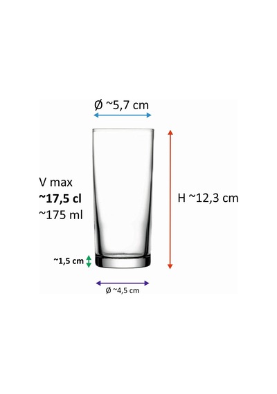 52138 -  Raki Bardağı, Ouzo Bardağı - Raki Bardağı, 6 Adet Raki Bardağı, Ouzo Bardağı Çok Renkli