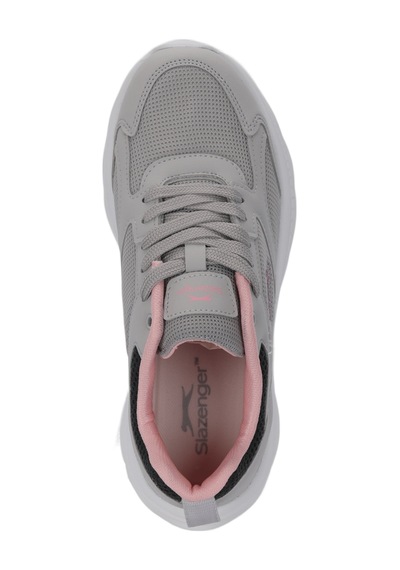Slazenger Genesıs Kadın Beyaz Koşu & Yürüyüş Spor Ayakkabısı Gri - Pembe