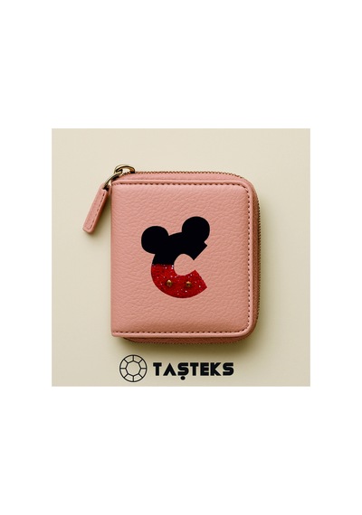 Taşlı Ütülenebilen Veya Sticker Olarak Kullanılabilen ' Mickey C ' Harfi