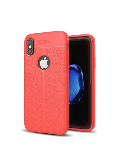 Apple Uyumlu iPhone X Kılıf Zore Niss Silikon Kapak Kırmızı