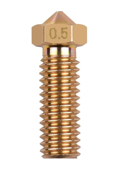 Koodmax 2 Adet 3d Yazıcı Extruder M6 Filament 1.75mm / 0.5mm Baskı Kafası Volkan Nozzle