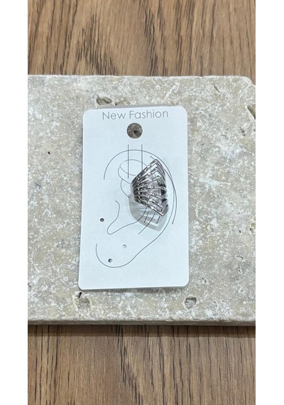 Sıralı Silver Kıkırdak Küpe Çok Renkli