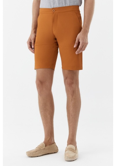 Sabri Özel Erkek Kiremit Normal Kesim Regular Fit Pamuklu Yan Cep Normal Bel Bermuda Şort Sabri Özel Erkek Kiremit Normal Kesim Regular Fit Pamuklu Yan Cep Normal Bel Bermuda Şort