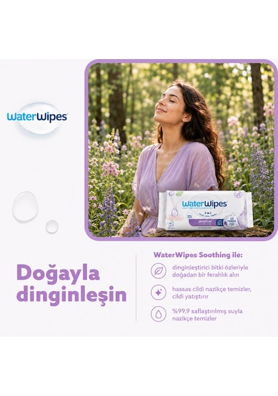Waterwipes Sensitive+ Yatıştırıcı Islak Mendil 12x60 Adet 720 Yaprak