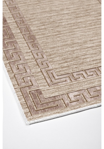 Dekoreko Kaymaz Taban Djt Banyo Halısı Trend Modern F5036 Kahve
