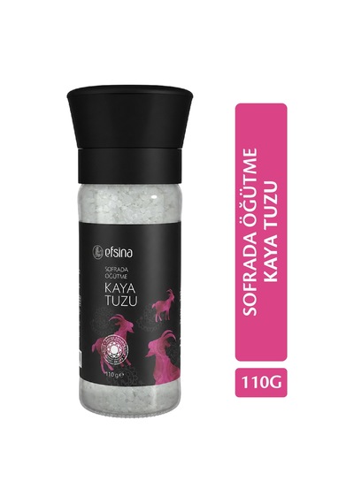 Efsina Sofrada Öğütme Kaya Tuzu 110 g Değirmenli Rafine Edilmemiş