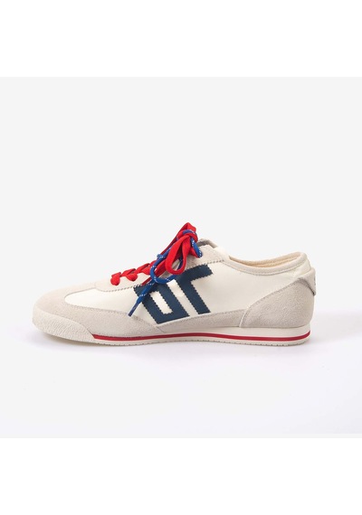 Back70 Erkek Bağcıklı Süet Spor & Sneaker Ayakkabı B26 Beyaz - Mavi