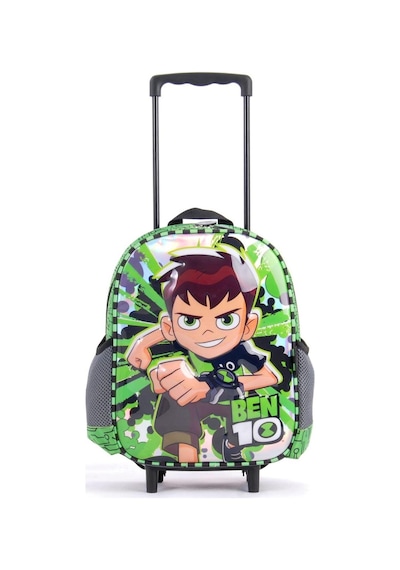 Hakan Çanta Ben 10 Kabartmalı Işıklı ve Çekçekli Anaokul