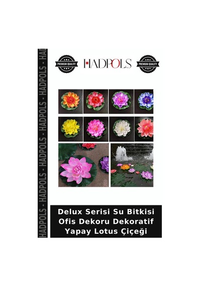 Delux Serisi Su Bitkisi Ofis Dekoru Dekoratif Yapay Lotus Çiçeği Karışık-çok Renkli