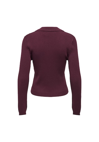 Only Onlkaya Regular Fit Polo Yaka T Shirt Kadın Polo Yaka T Shirt 15344841 Bordo