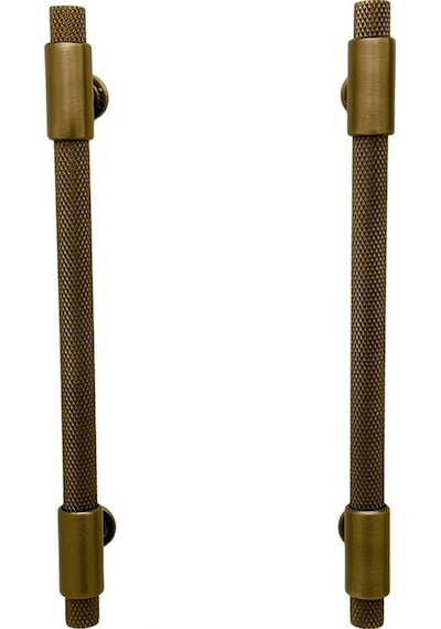 Handles Kulp Mobilya Dolap Mutfak Çekmece Kulpu 158 Mat Antik Sarı 128 Mm 12,8 Cm 5 Adet