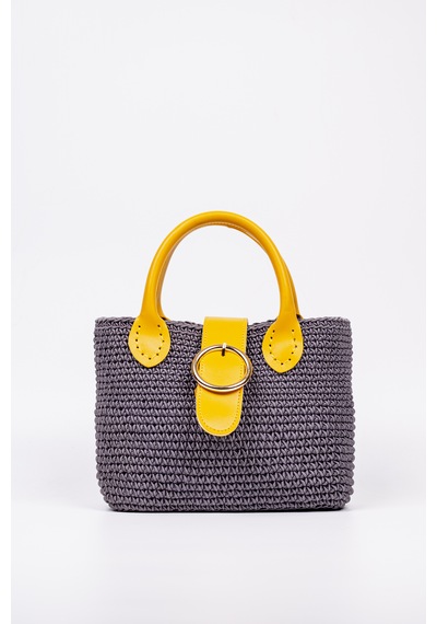 Fabric Craft Bag El Çantası Floş İplik Gri Gri