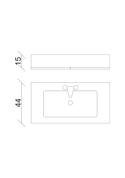 Aras Tk. Asma Alt+üst+lavabo Antrasit/ Atlantik Çam 80 Cm