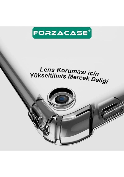 Forzacase Samsung Galaxy Tab S10 Fe Plus 13.1 İnch İle Uyumlu Anti Shock Silikon Kılıf Şeffaf - Fc014 Arka Kapak