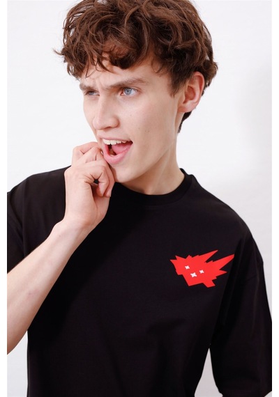 Flood Of Style Unisex Cacti Travis Scott Siyah Tshirt