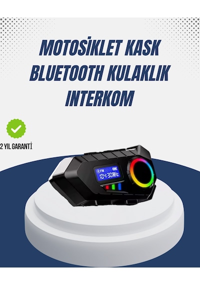 Kablosuz - 796 - Bluetooth İnterkom Ip65 Suya Dalı 40mm Hd Ses Ve 40 - Myceshop - Saat Pil