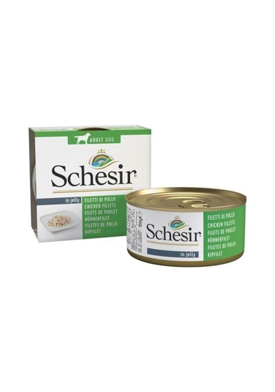 Schesir Jelly Tavuk Fileto Jöle İçinde Yetişkin Köpek Konservesi 150 Gr