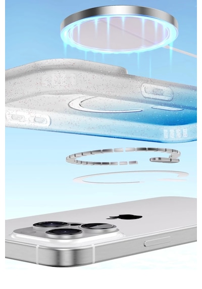 İphone 16 Pro Max Pummel Shiny Magsafe Kapak - Mor