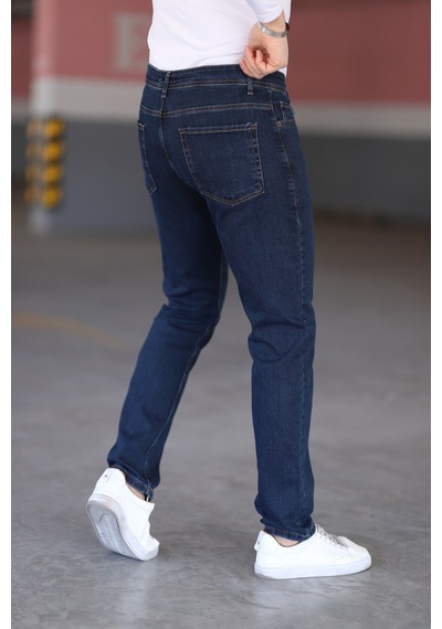 Myrab Denim Siyah Erkek Regular Fit Rahat Kesim Jean Pantolon Koyu Lacivert