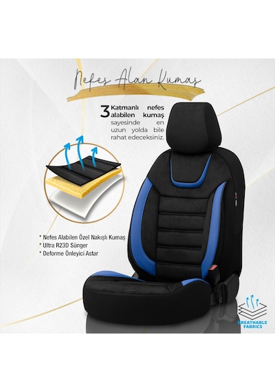 Otom Iconic Design Ekstra Destekli Oto Koltuk Kılıfı 550061877