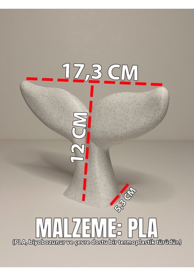 Modern Balina Kuyruğu Obje Minimal Salon Masa Üstü Dekoru