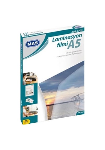 Mas 7705 A5 125 Mic 100 Lü Laminasyon Filmi