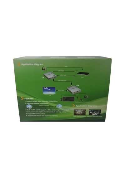 Electroon 60Metre Hdmi Usb Ir To Cat6 Kvm Extender