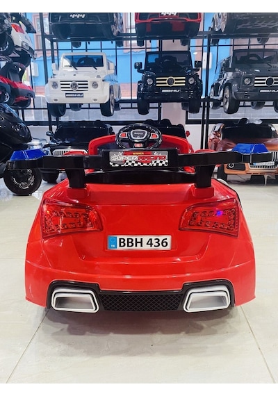 Audi Akülü Araba 0-6 Yaş Kırmızı