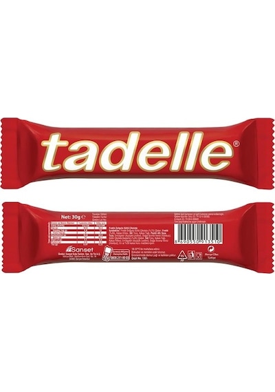 Tadelle Fındık Dolgulu Sütlü Çikolata 30 gr X 20' li
