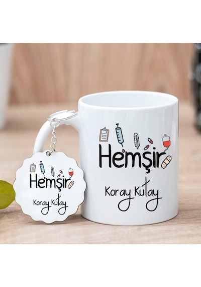 Hemşir Kupa Bardak Ve Anahtarlık (550263253)
