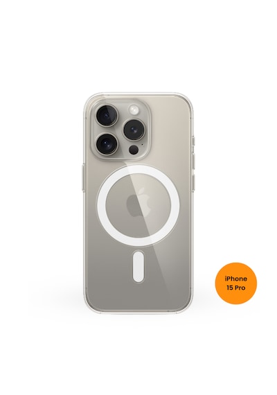 Teknoway Apple, Uyumlu iPhone 15 Pro Magshield Kılıf Şeffaf