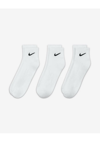 Nike Sx7667-100 Everyday Cushioned Low Antrenman Çorapları 3 Çift Sıyah