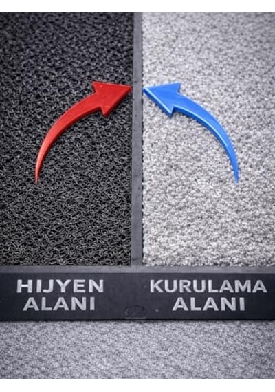 Çift Taraflı Dezenfektan Hijyen Paspası Kapı Ev Ofis Giriş Kıvırcık Paspas Kurulama Kaydırmaz 40x80 Cm Genel