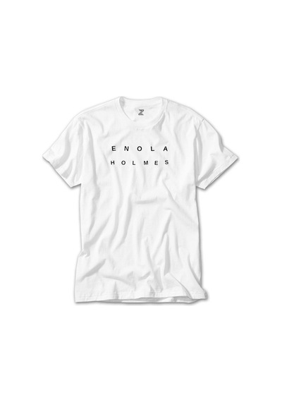 Enola Holmes Beyaz Tişört Beyaz