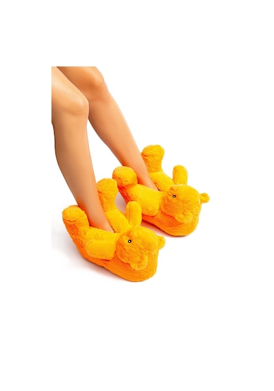 Twigy Pookie Kadın Hayvanlı Panduf Turuncu 36/41 EE0563 Turuncu