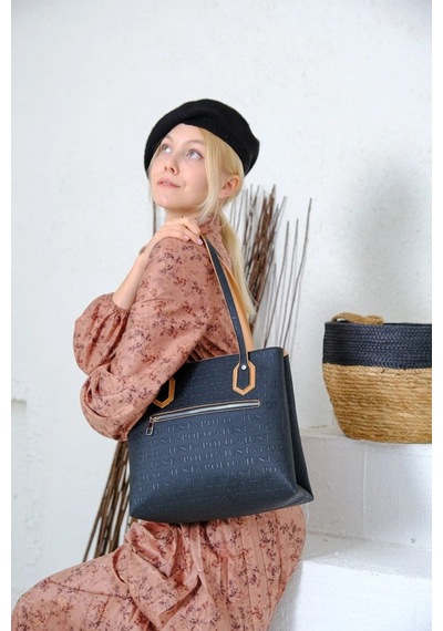 Just Polo Kadın Büyük Boy El Çantası 440113mh Camel Siyah