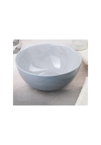 Cam Dıwalı Granit Mermer 6 Lı Çorba Kase -12 Cm Gri