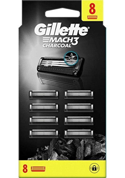 Gillette Mach3 8'li Bıçak Charcoal