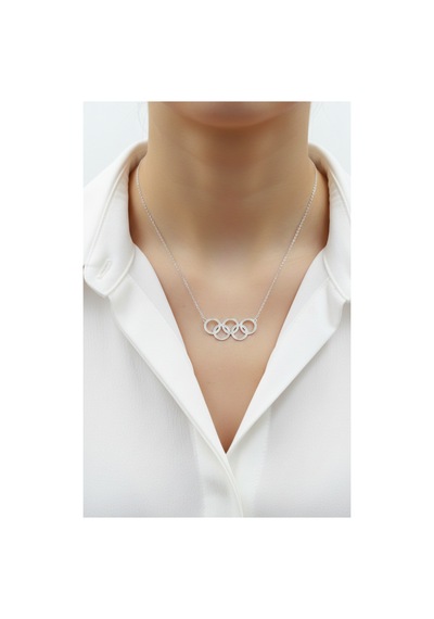 925 Ayar Gümüş Olimpiyat Kolye