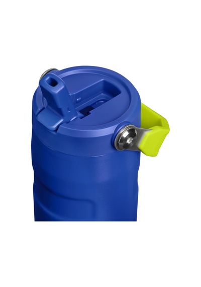 Stanley The Iceflow Flip Straw 2.0 Pipetli Termos Bardak 0.47 Lt / Cobalt Chartreuse Lacivert