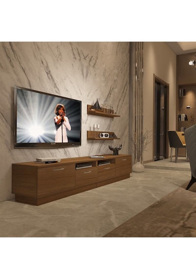 Decoraktiv Trendstyle 220r Slm Tv Ünitesi Tv Sehpası Ceviz