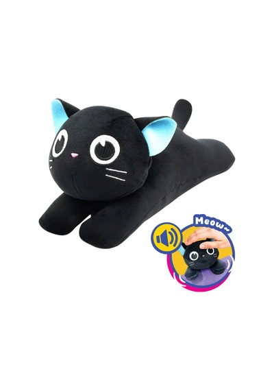 Silverlit Kneady Kitty Etkileşimli Pelüş Kedi Siyah 89276 Çok Renkli