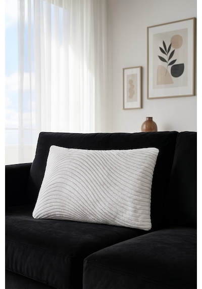 Kadife Kırlent Kılıfı Krem V2 50x40 Krem