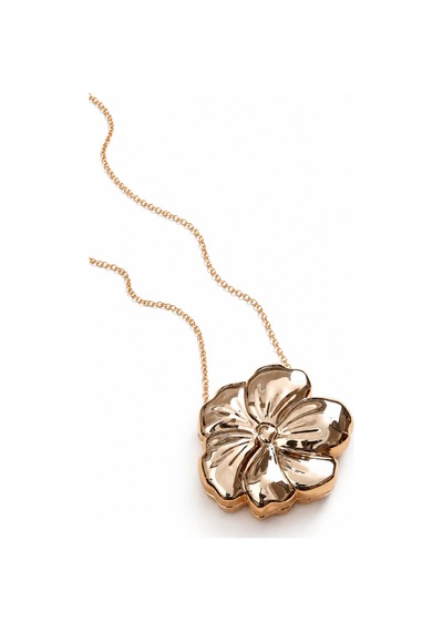 Aylesh Fleur Kadın Gold Çiçek Formlu Mini Omuz Çantası Zincir Askılı El Çantası Altın Altın