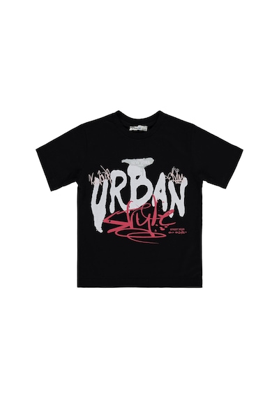 Civil Boys Urban Basklı 2-5 Yaş Tişört - Siyah